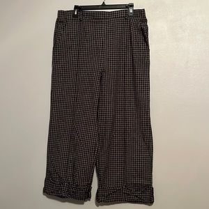 Plaid Business Office Straight Leg Pants/Slacks